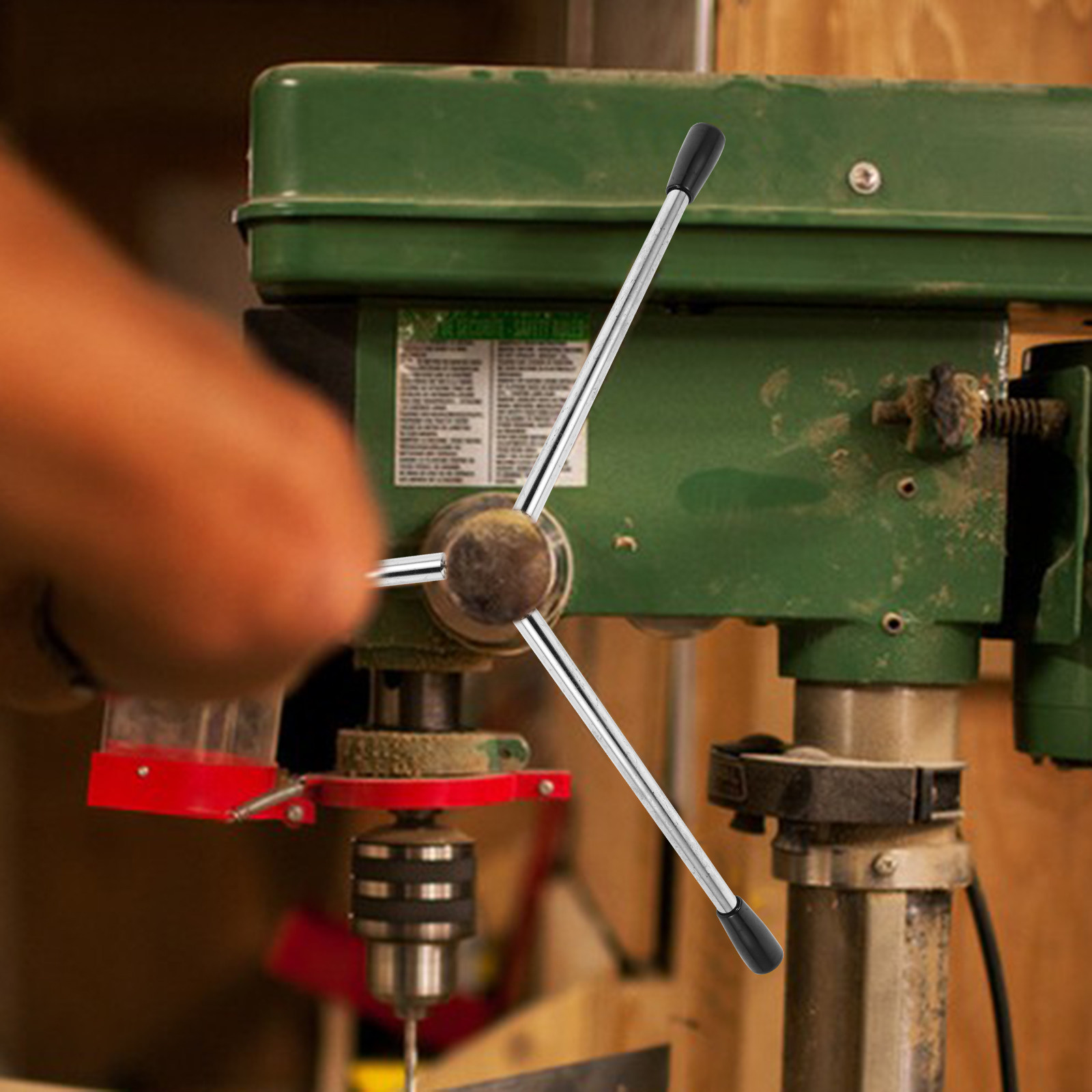 Drill Press Bench - 2 Stück Bohrmaschinen-Handgriff M8, drehbarer Kurbelgriff,