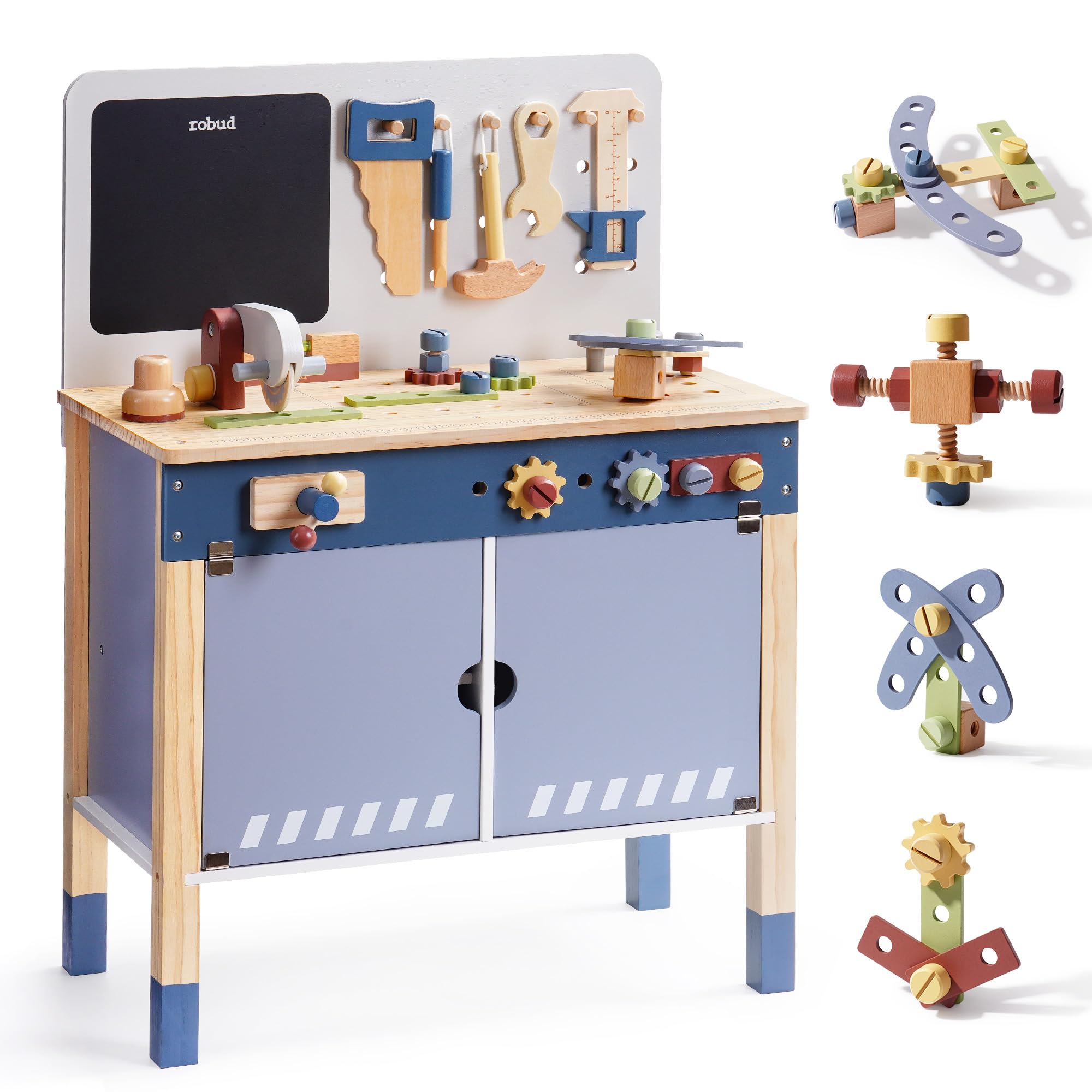 ROBUD Holzspielzeug-Werkbank R – Tools Workshop For Kids Bewertung und Preis