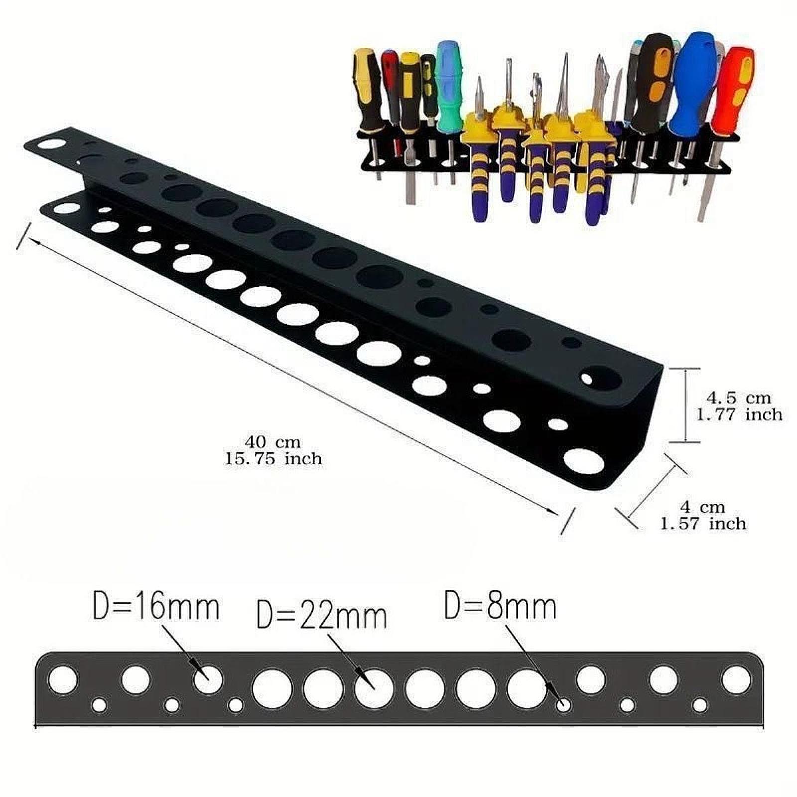 Wandmontierter Schraubendreher – Workshop Tools Shelf Bewertung und Preis
