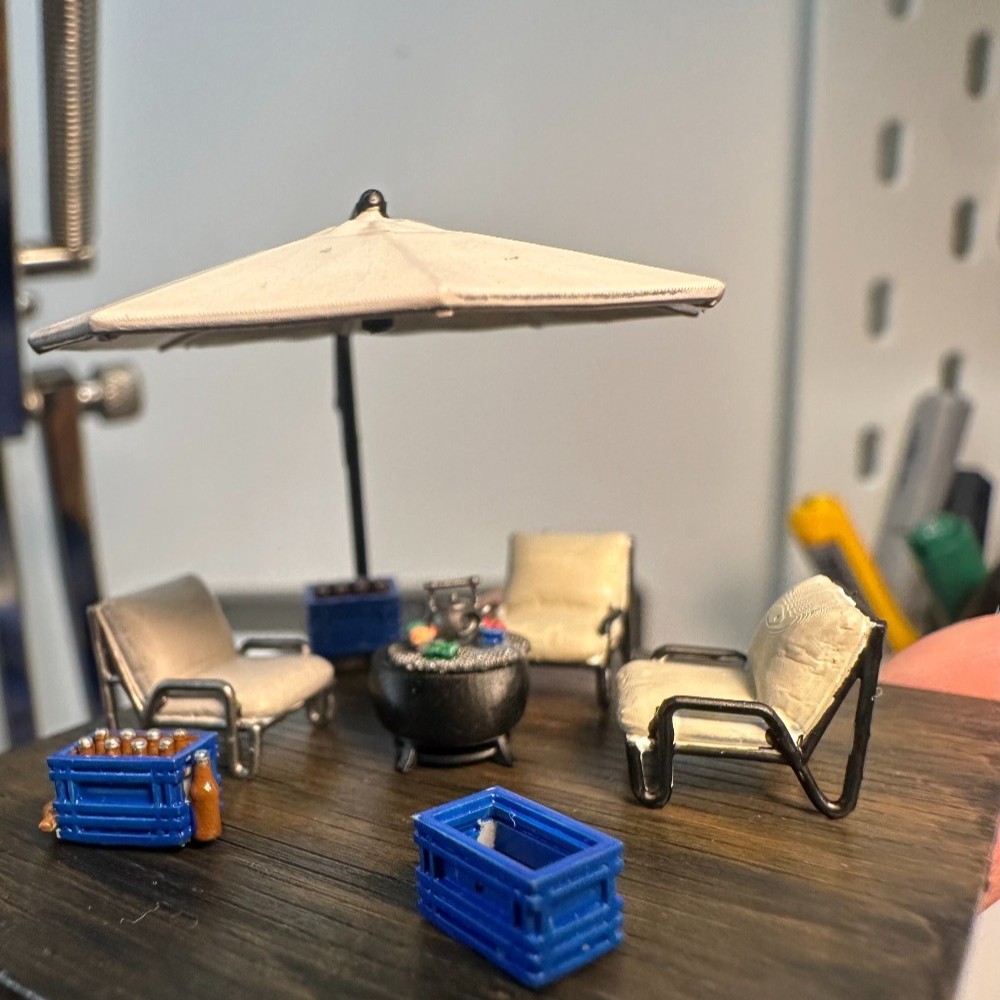 Diorama 1/64 Freizeitterrasse  – Tools Workshop For Kids Bewertung und Preis